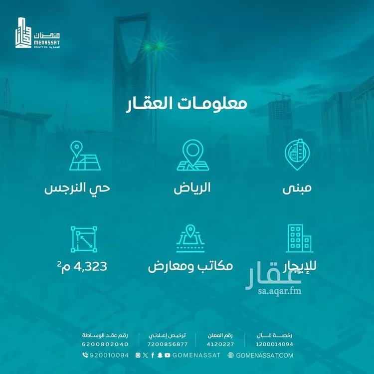 مجمع للإيجار في شارع عثمان بن عفان, حي النرجس, مدينة الرياض, منطقة الرياض صورة 3