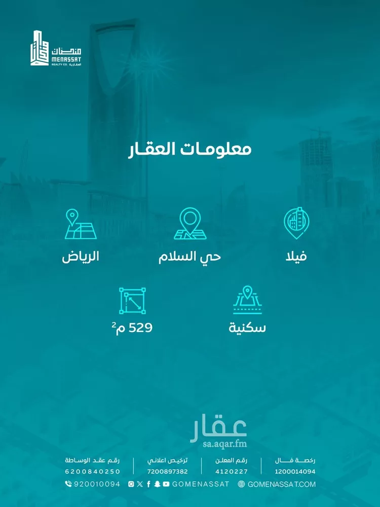 فيلا للبيع في شارع باديه, حي السلام, مدينة الرياض, منطقة الرياض صورة 2