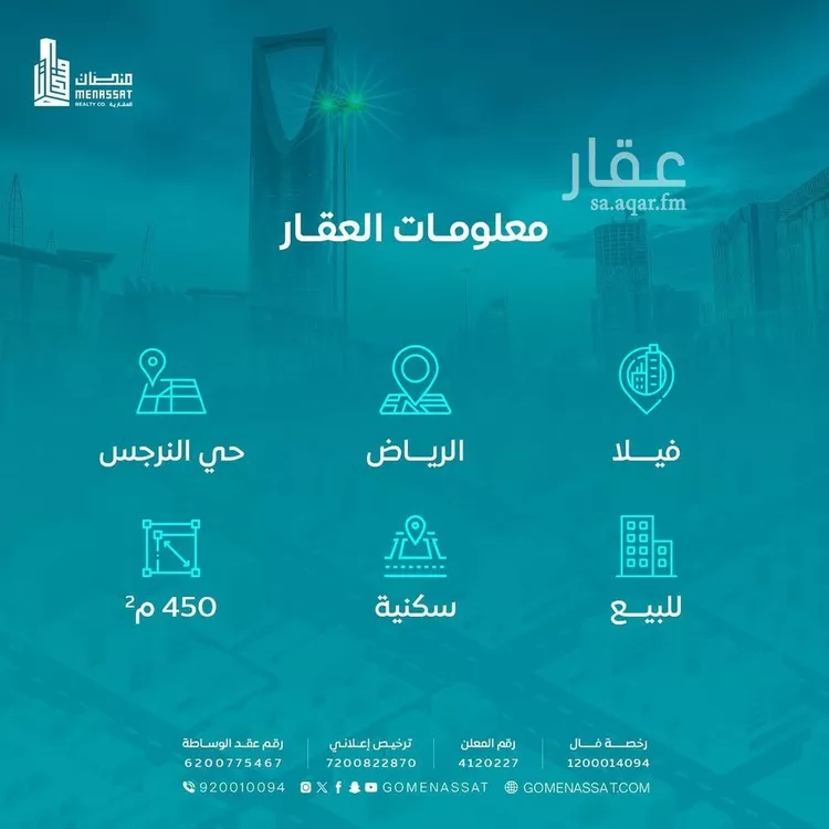 فيلا للبيع في شارع رقم 256, حي النرجس, مدينة الرياض, منطقة الرياض صورة 4