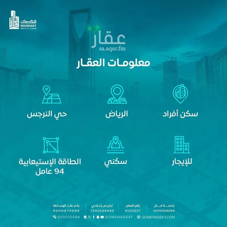 عمارة للإيجار في شارع الامير سعود ابن عبدالله ابن جلوي, حي النرجس, مدينة الرياض, منطقة الرياض صورة 3