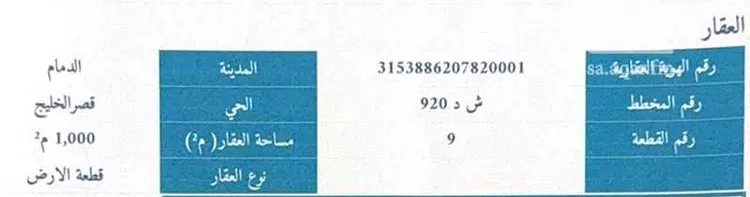 Land for Sale in Dammam Qasr Al Khaleej صورة 2