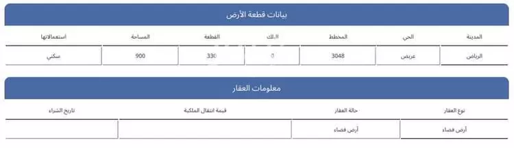 أرض للبيع في حي عريض, مدينة الرياض, منطقة الرياض صورة 2