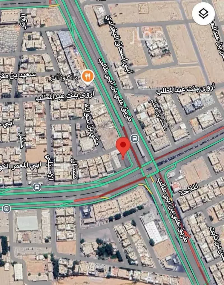 أرض للبيع في شارع علي بن أبي طالب, حي الملز, مدينة الرياض, منطقة الرياض صورة 3