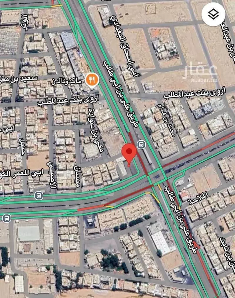 أرض للبيع في شارع علي بن أبي طالب, حي الملز, مدينة الرياض, منطقة الرياض صورة 2