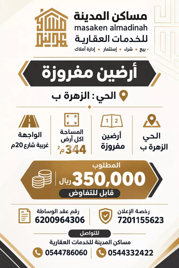أرض للبيع في شارع حجاج ابن أبي عثمان, حي كتانة, مدينة المدينة المنورة, منطقة المدينة المنورة