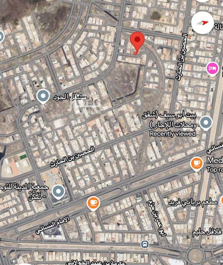 أرض للبيع في شارع هند بنت عقبه القرشيه, حي العزيزية, مدينة المدينة المنورة, منطقة المدينة المنورة