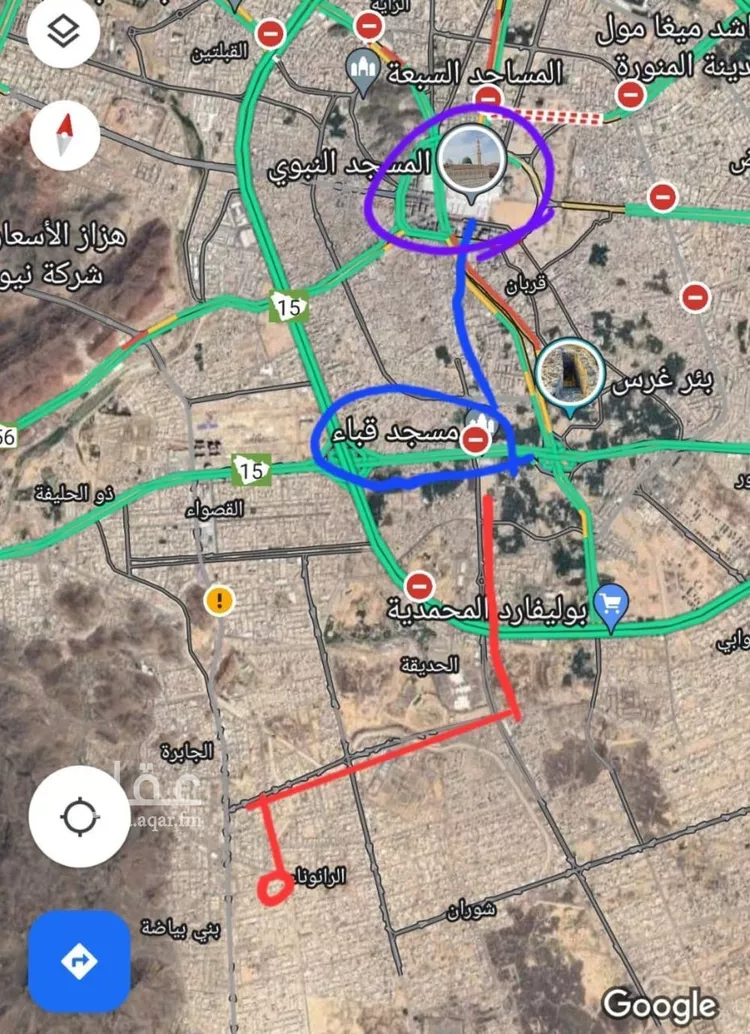أرض للإيجار في شارع سهل بن سعد الساعدي, حي الرانوناء, مدينة المدينة المنورة, منطقة المدينة المنورة صورة 3