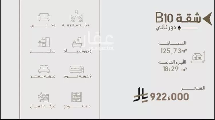 شقة للبيع في شارع الكرامة, حي النسيم الشرقي, مدينة الرياض, منطقة الرياض صورة 2