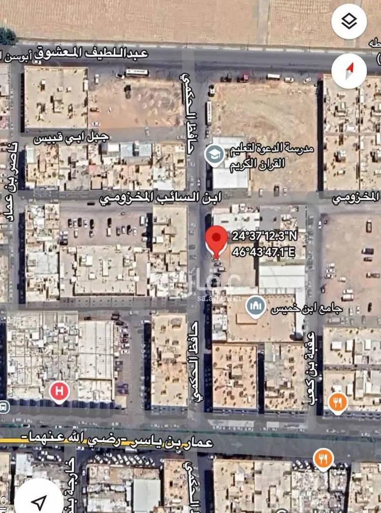 أرض للبيع في شارع عبداللطيف المعشوق, حي العود, مدينة الرياض, منطقة الرياض صورة 3