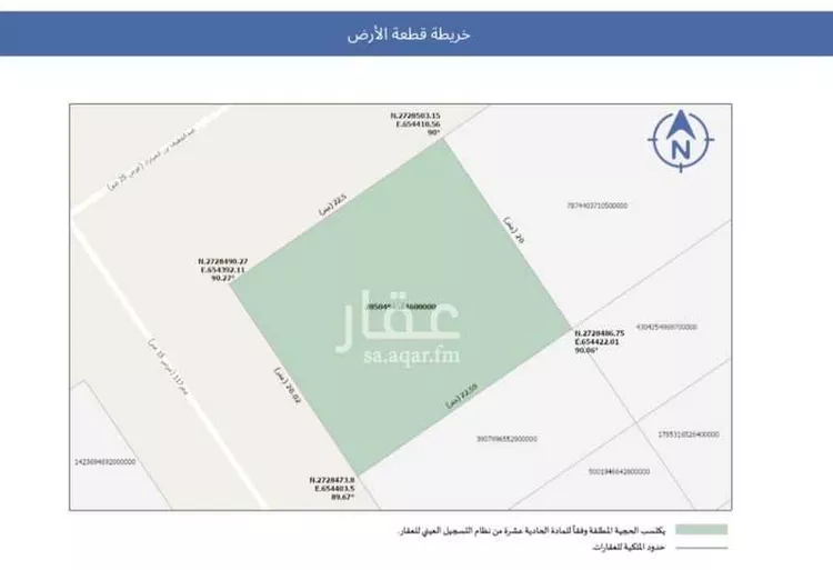 أرض للبيع في شارع عبداللطيف بن المبارك, حي المهدية, مدينة الرياض, منطقة الرياض صورة 3