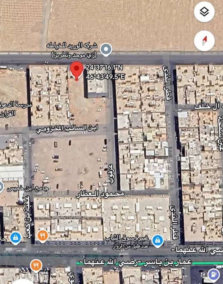 أرض للبيع في شارع عبداللطيف المعشوق, حي العود, مدينة الرياض, منطقة الرياض صورة 2