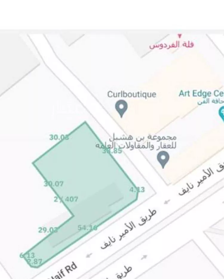أرض للإيجار في شارع الامير نايف ابن عبدالعزيز, حي الفردوس, مدينة جدة, منطقة مكة المكرمة صورة 2