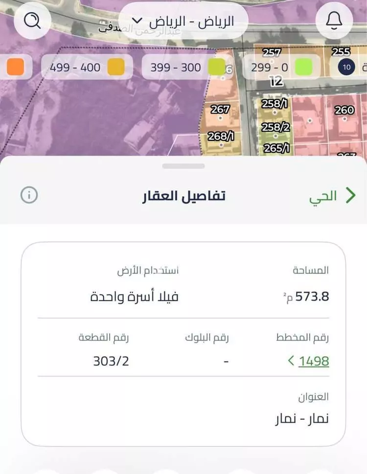 أرض للبيع في شارع أبي العباس الزكي, حي نمار, مدينة الرياض, منطقة الرياض صورة 3