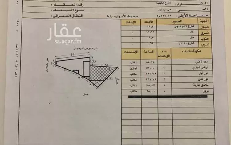 عمارة للبيع في شارع العجلية, حي أم سليم, مدينة الرياض, منطقة الرياض صورة 4