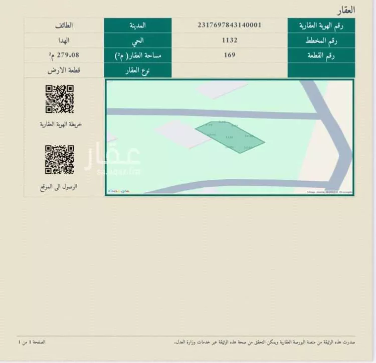 أرض للبيع في شارع الهدا 187, حي الهدا, مدينة امارة منطقة مكة المكرمة - الطائف, منطقة مكة المكرمة صورة 3