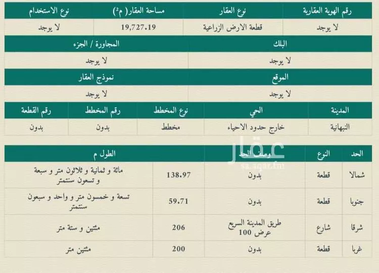 أرض للبيع في شارع طريق القصيم المدينة السريع, حي ثادج, مدينة ثادج, منطقة القصيم