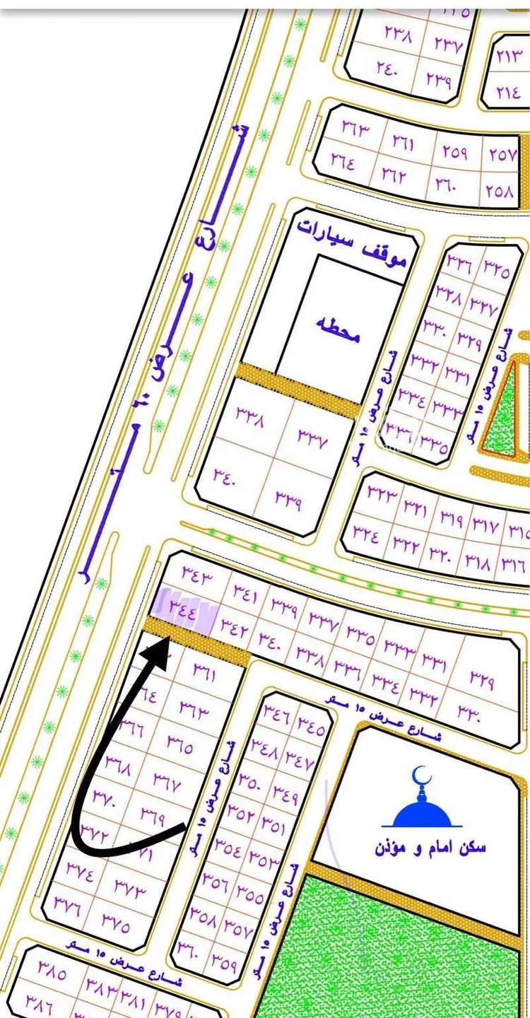 أرض للبيع في شارع اليرموك 131, حي اليرموك, مدينة حفر الباطن, المنطقة الشرقية