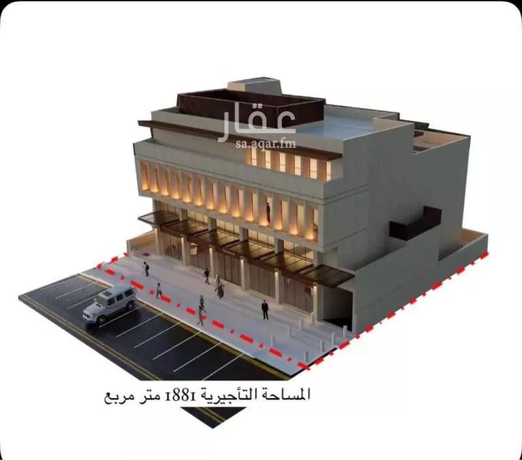 مكتب تجاري للإيجار في شارع الثمامة الفرعي, حي الصحافة, مدينة الرياض, منطقة الرياض