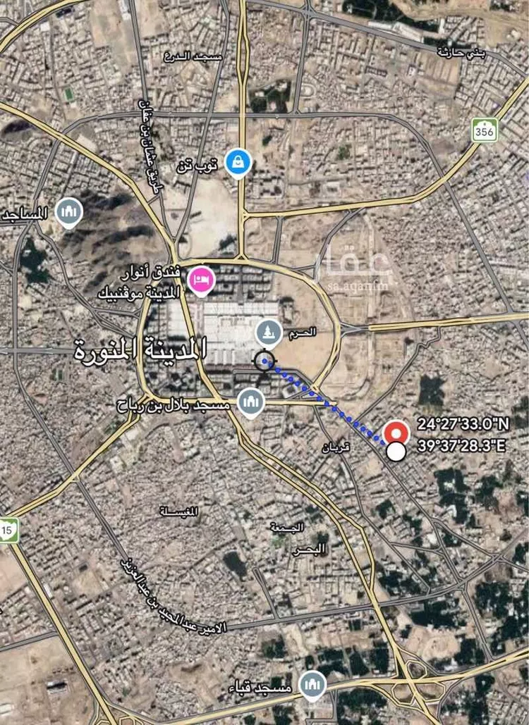 أرض للبيع في شارع الجسين البجانى, حي بنى ظفر, مدينة المدينة المنورة, منطقة المدينة المنورة صورة 3