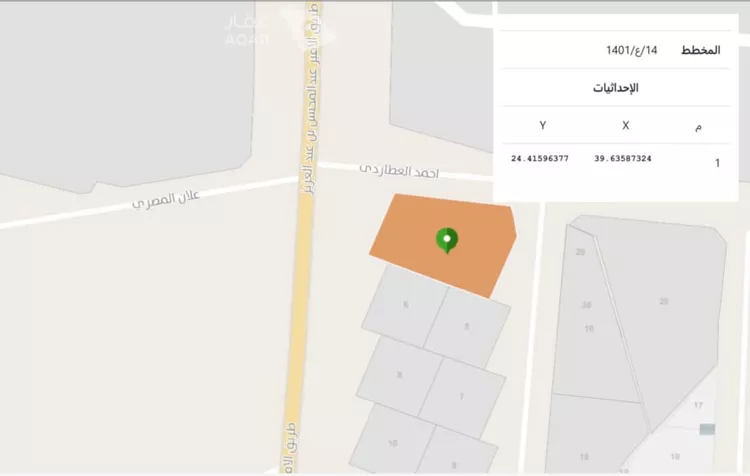 أرض للبيع في شارع عبدالمحسن بن عبدالعزيز, حي الروابي, مدينة المدينة المنورة, منطقة المدينة المنورة