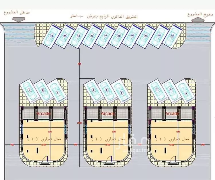 مجمع للإيجار في شارع طريق سيدنا على ابن ابى طالب رضى الله عنه, حي العوالي, مدينة مكة المكرمة, منطقة مكة المكرمة