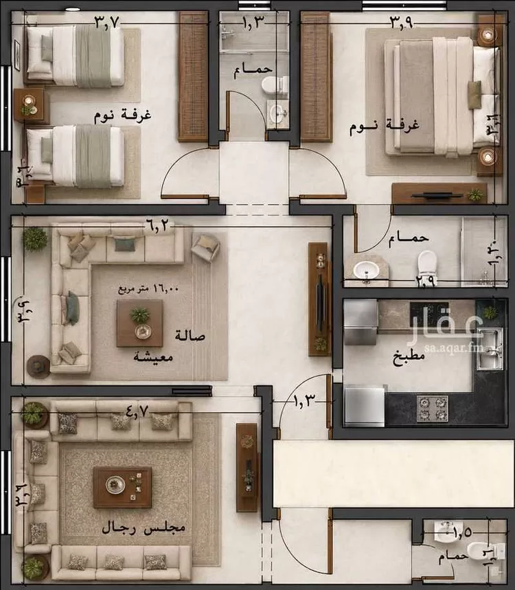 Apartment for Sale in Jeddah As Safaa