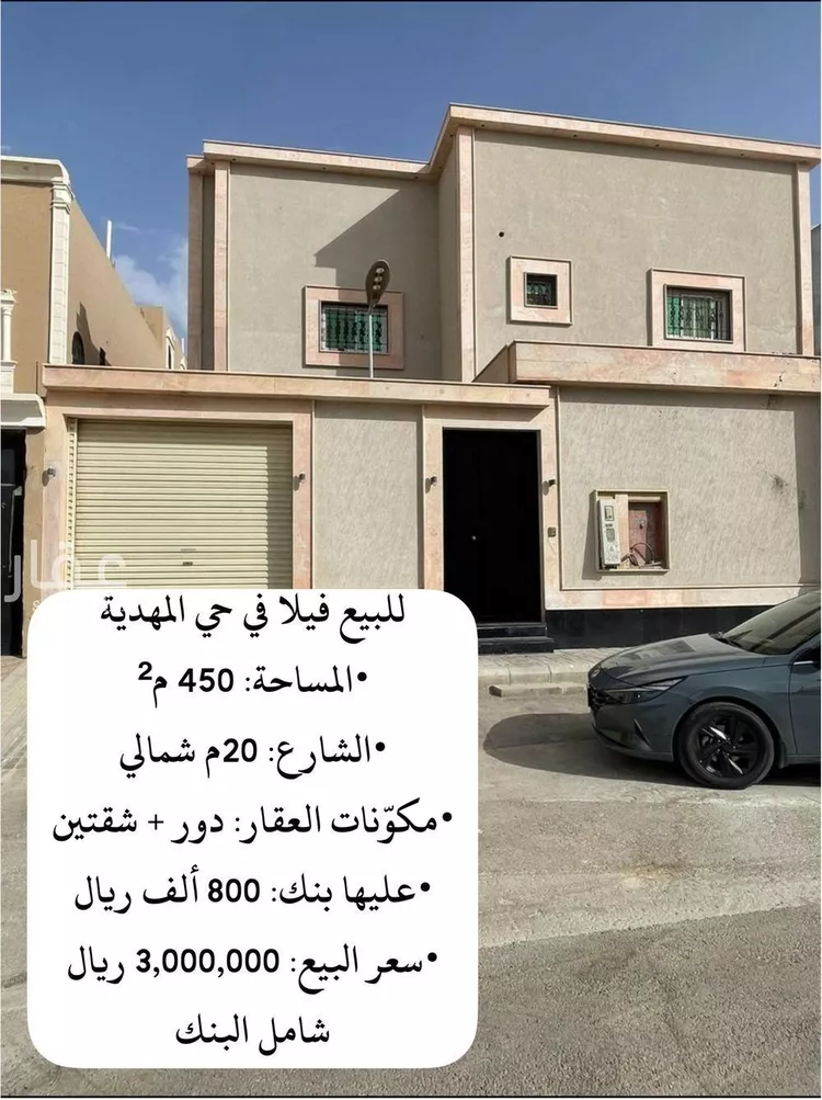 فيلا للبيع في شارع ابن أبي عذيبة ، حي المهدية ، الرياض ، منطقة الرياض