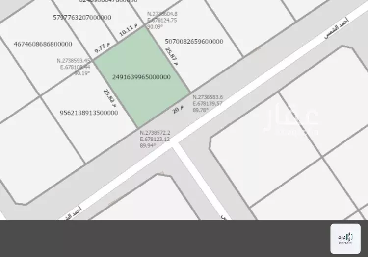 أرض للبيع في شارع أحمد الشمس, حي القدس, مدينة الرياض, منطقة الرياض صورة 2