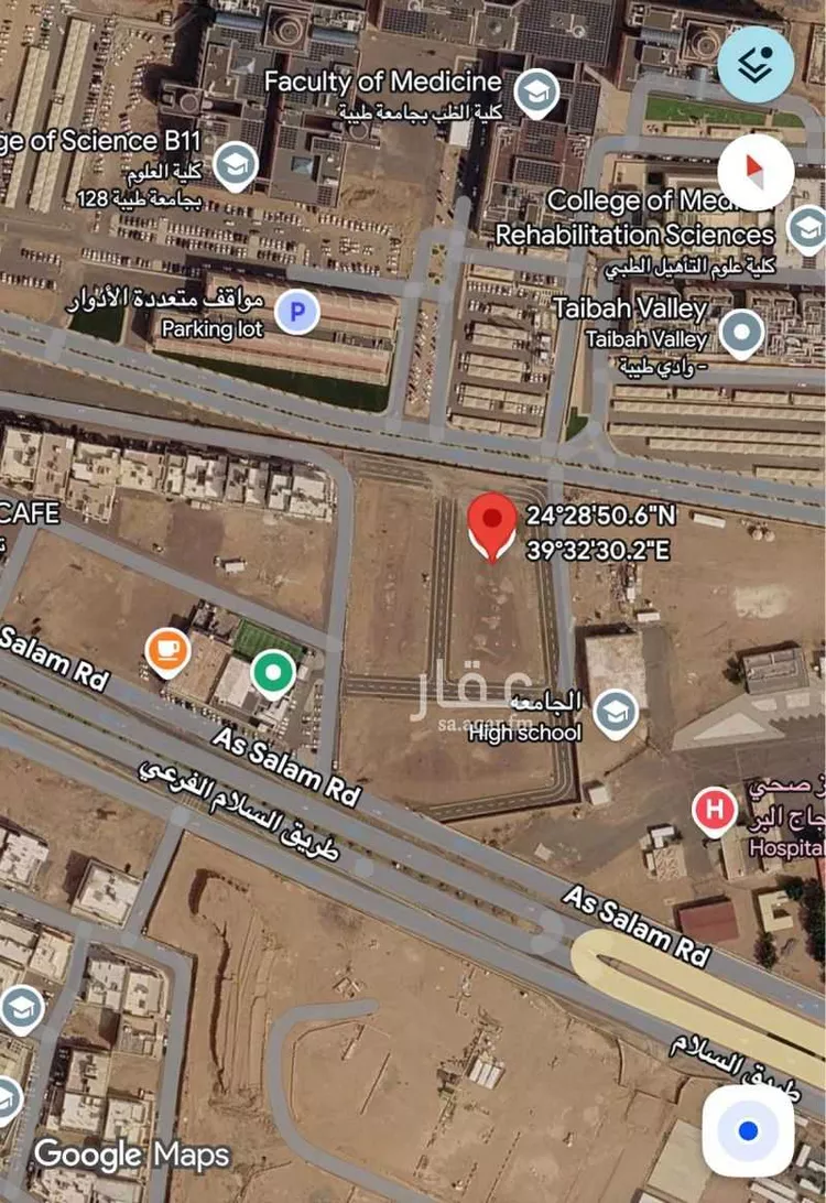 أرض للبيع في شارع عبدالوهاب ابن عبدالحكم البغدادي, حي طيبة, مدينة المدينة المنورة, منطقة المدينة المنورة