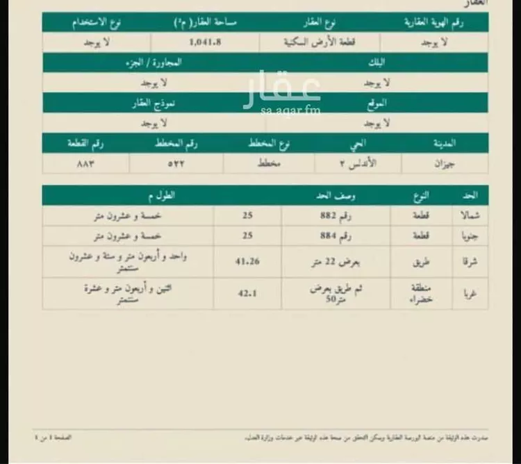 Land for Sale in Sabya Al Ghara