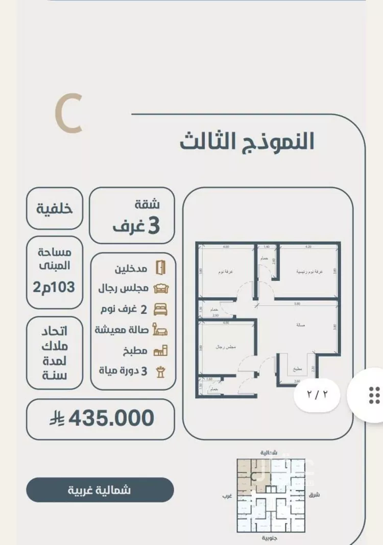شقة للبيع في شارع ابو كبشه الانصاري, حي النعيم, مدينة جدة, منطقة مكة المكرمة صورة 4