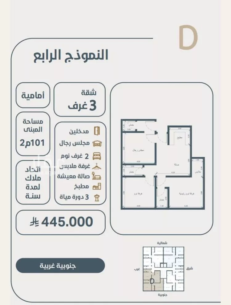 شقة للبيع في شارع ابو كبشه الانصاري, حي النعيم, مدينة جدة, منطقة مكة المكرمة صورة 5