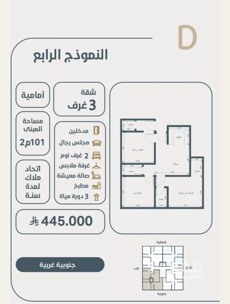 شقة للبيع في شارع ابو كبشه الانصاري, حي النعيم, مدينة جدة, منطقة مكة المكرمة صورة 3