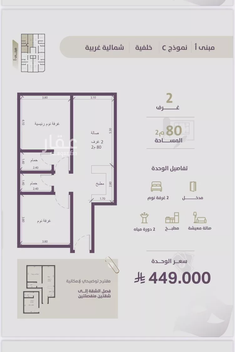 شقة للبيع في شارع فهد بن زعير, حي الزهراء, مدينة جدة, منطقة مكة المكرمة صورة 2