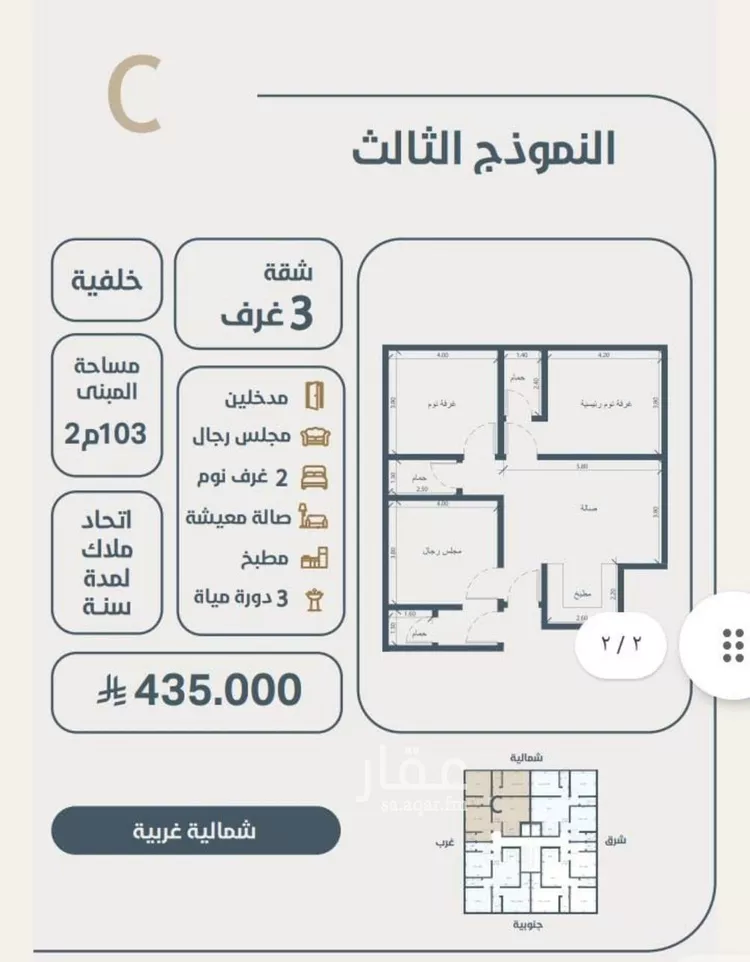 شقة للبيع في شارع ابو كبشه الانصاري, حي النعيم, مدينة جدة, منطقة مكة المكرمة صورة 5