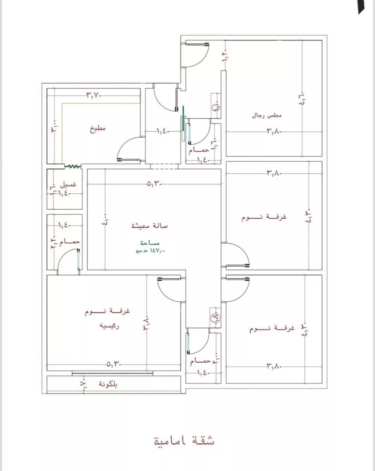 شقة للبيع في شارع الامير عبدالمجيد, حي الصواري, مدينة جدة, منطقة مكة المكرمة صورة 2