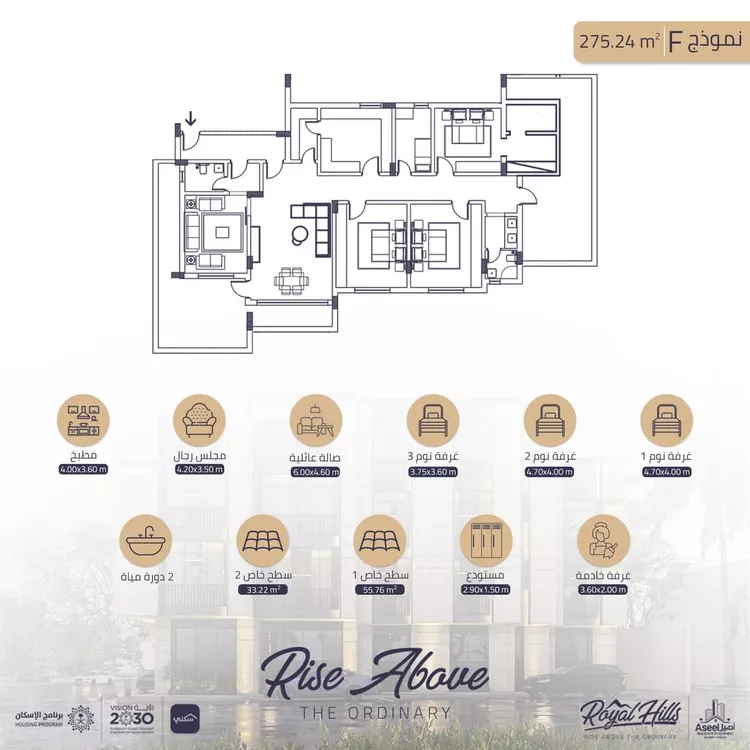 Apartment for Sale in Dammam Ash Shulah صورة 2