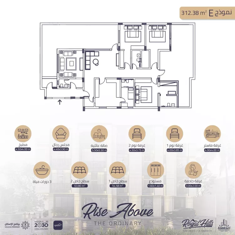 Apartment for Sale in Dammam Ash Shulah صورة 2