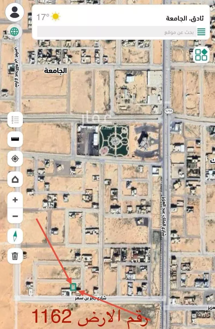 أرض للبيع في شارع المطلب السهمي, حي الجامعة, مدينة ثادق, منطقة الرياض صورة 2