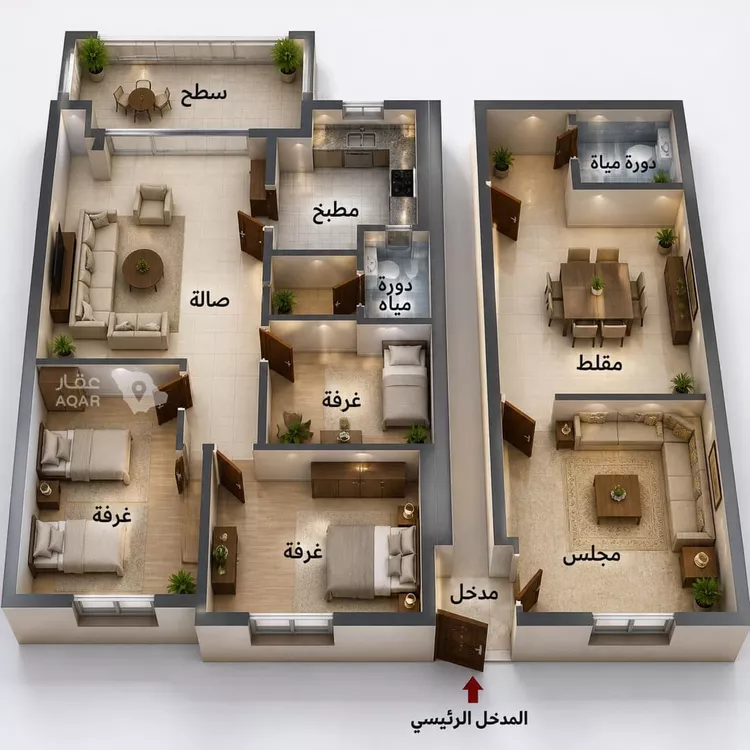 شقة للبيع في شارع وادي الخضارم ، حي بدر ، الرياض ، منطقة الرياض