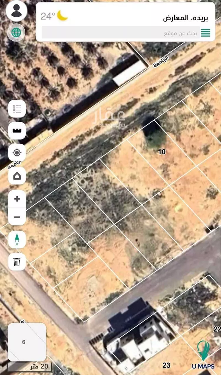 أرض للبيع في شارع الجامعه ، حي الجزيرة ، بريدة ، بريدة صورة 2