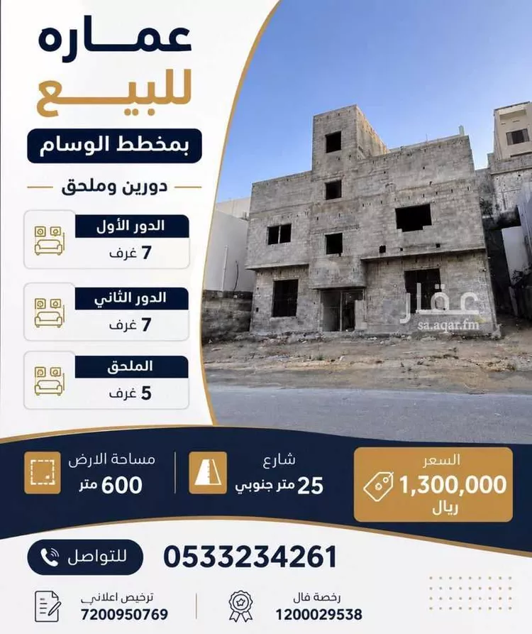 Building for Sale in Taif Al Wesam