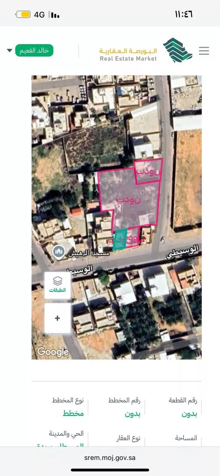 أرض للبيع في شارع الوسيطي ، بريدة ، بريدة