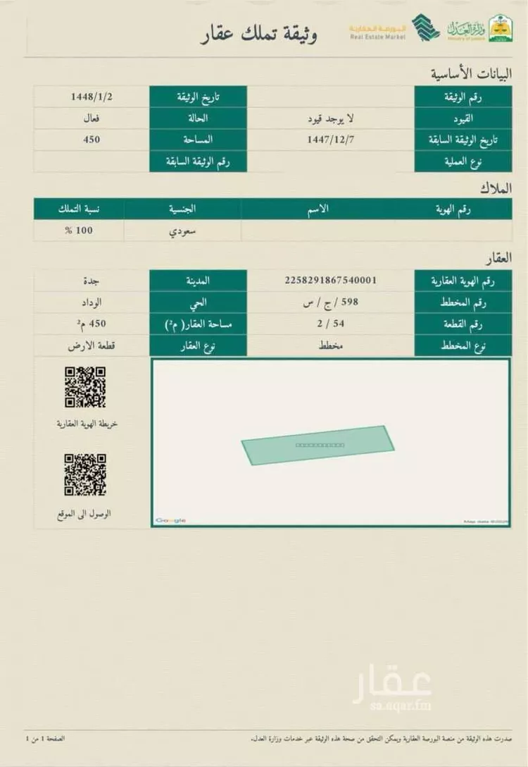 Land for Sale in Jeddah Al Riyadh