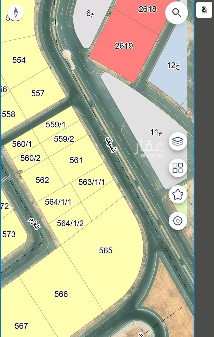 أرض للبيع في شارع 50 السيف, حي السيف, مدينة الدمام, المنطقة الشرقية صورة 2