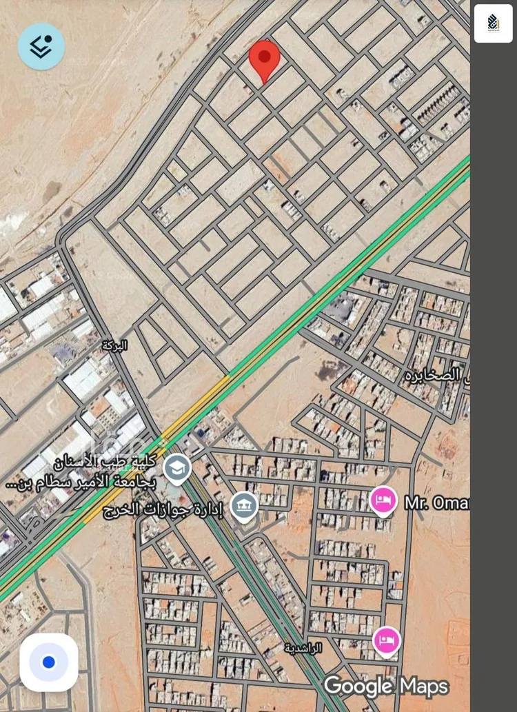 أرض للبيع في شارع القاضي ابو يعلى, حي غياضة, مدينة الخرج, منطقة الرياض صورة 2