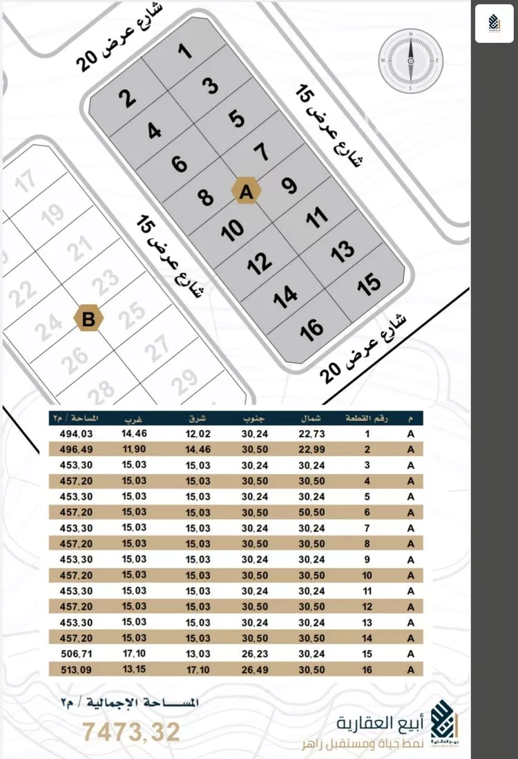 أرض للبيع في شارع آدم بن ربيعه, حي الصدفة, مدينة الدمام, المنطقة الشرقية صورة 2