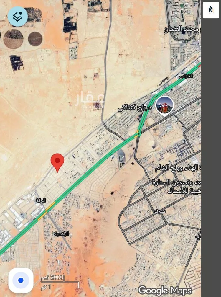 أرض للبيع في شارع القاضي ابو يعلى, حي غياضة, مدينة الخرج, منطقة الرياض صورة 5