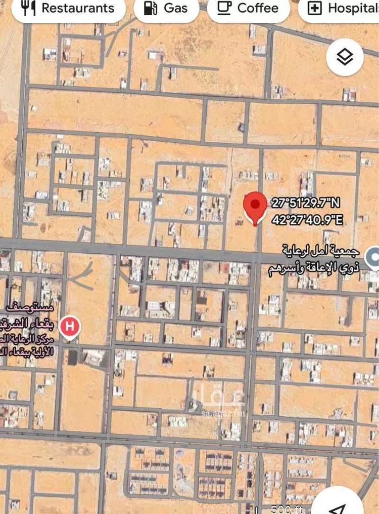 أرض للبيع في شارع عبادة بن الصامت, حي مخطط بقعاء الشرقية, مدينة بقعاء, منطقة حائل صورة 3