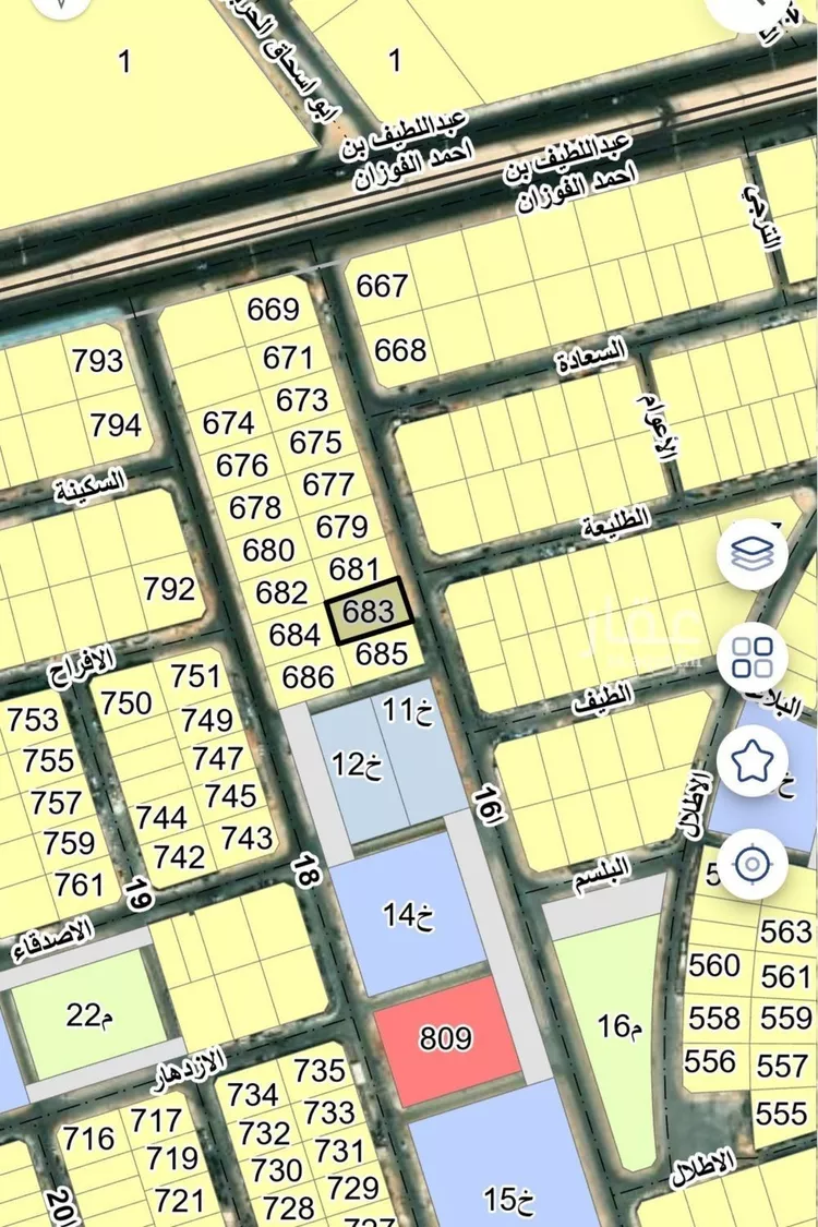 أرض للبيع في شارع 16ا, حي البحر, مدينة الخبر, المنطقة الشرقية